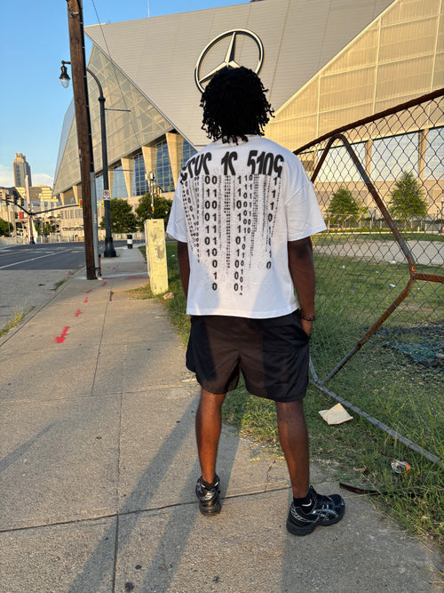 LNF Matrix Oversized T-shirt Black and Blue