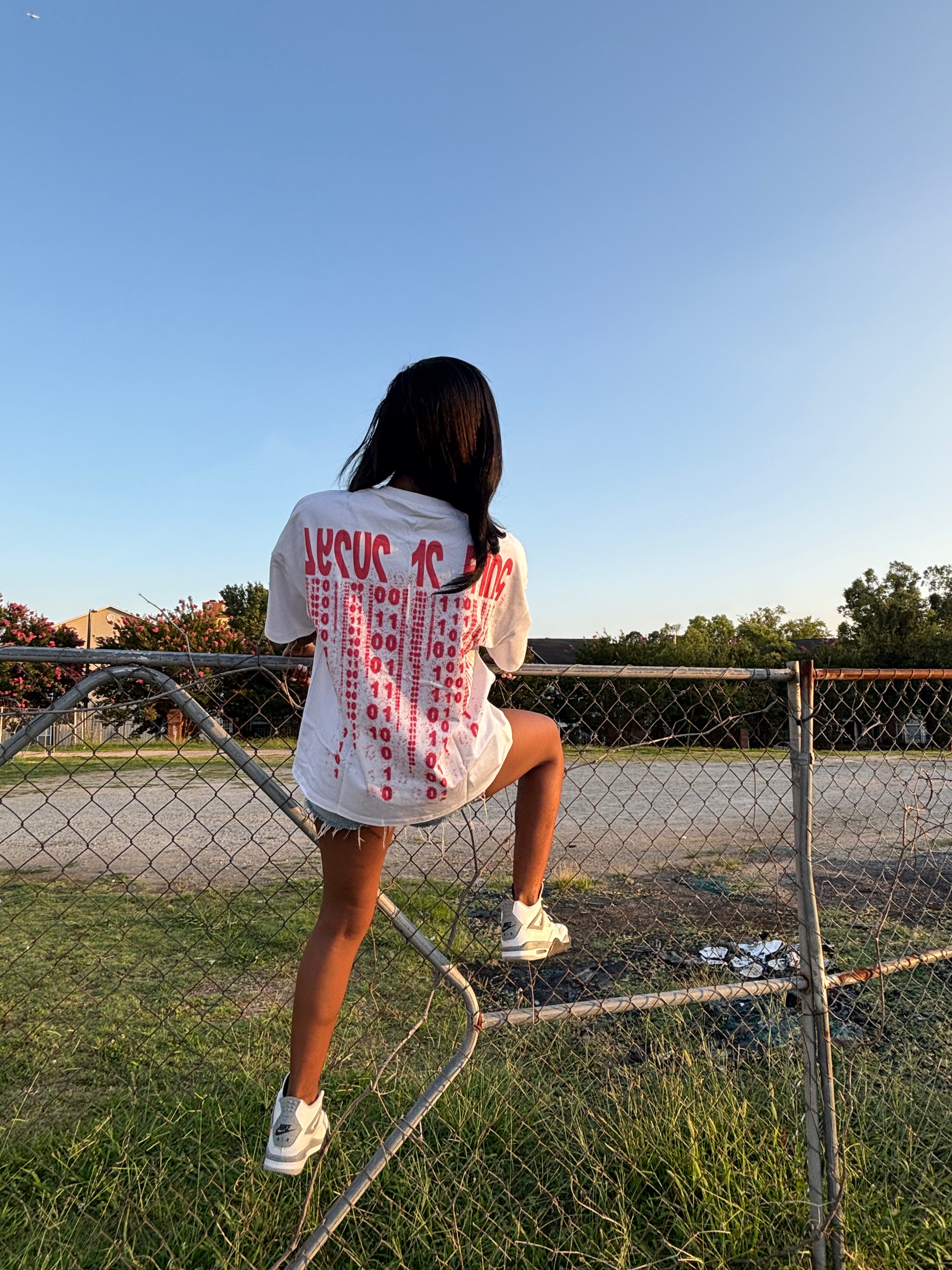 LNF Matrix Oversized T-shirt RED and BLUE