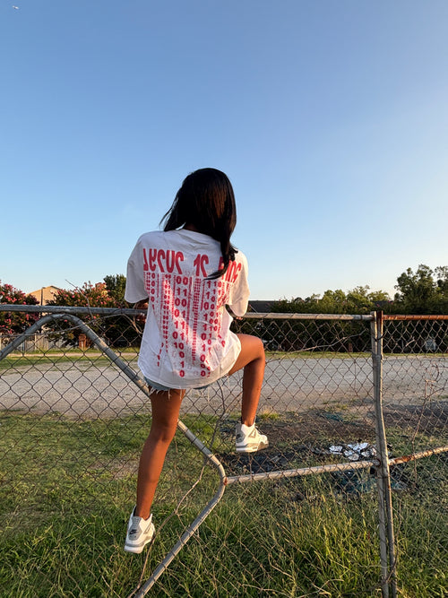 LNF Matrix Oversized T-shirt RED and BLUE