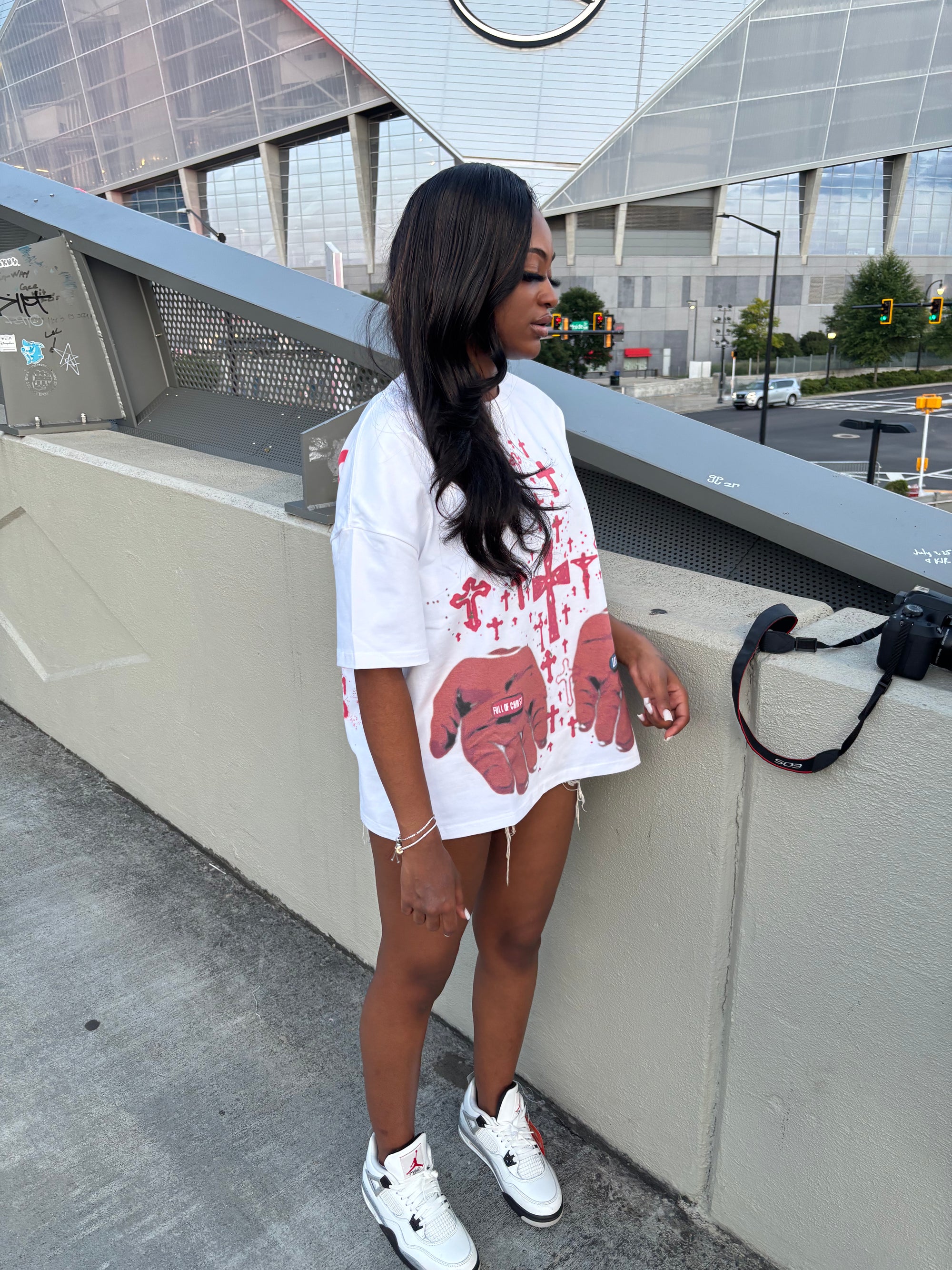 LNF Matrix Oversized T-shirt RED and BLUE
